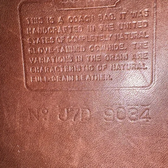 Vintage Mahogany Coach Ergo Flap - Picture 6 of 6